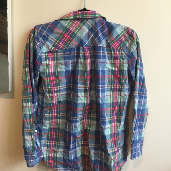 J Crew Button Down Plaid Shirt - Picture 2 of 4